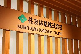 Sumitomo Forestry signboard and logo